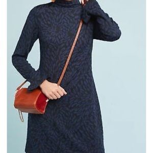 Anthropologie-Hutch brand, textured, navy dress!